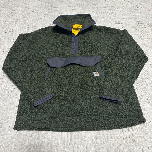 Carhartt Jackets & Coats Carhartt Fleece Sherpa Snap Neck Basil